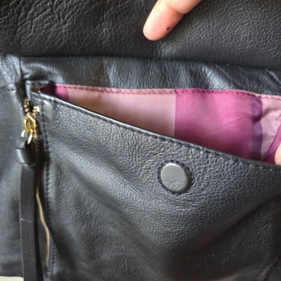 EUC LIKE NEW KOOBA BLACK PEBBLED GENUINE LEATHER LARGE TOTE BAG - Picture 7 of 16